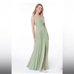 Azazie dress dusty sage NWT